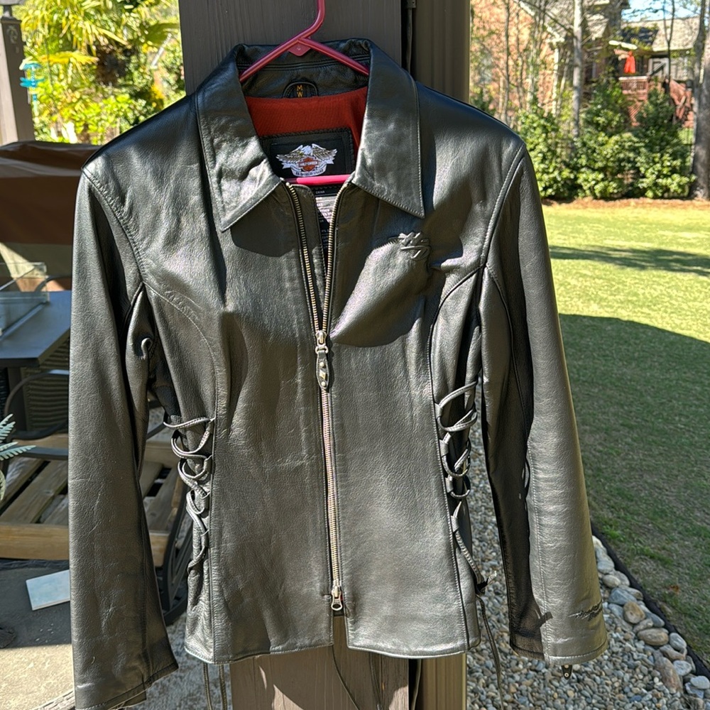 Leather Harley jacket